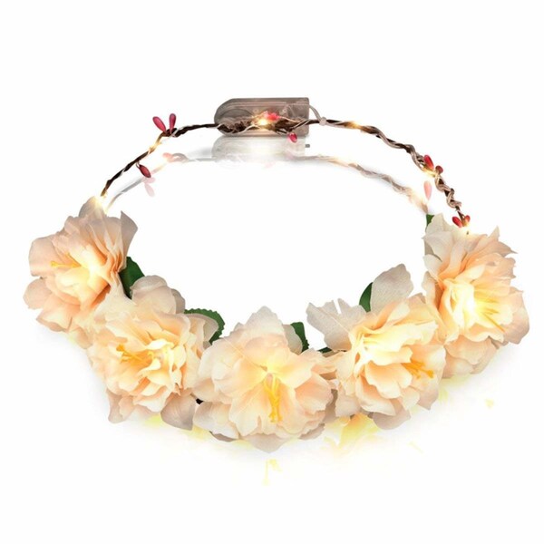 Endless Games Light Up Floral Princess Woodland Fairy Halo Crown EN3342559 - main